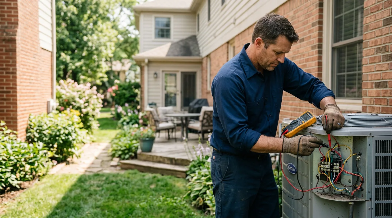 HVAC technician working near Dwight, NE